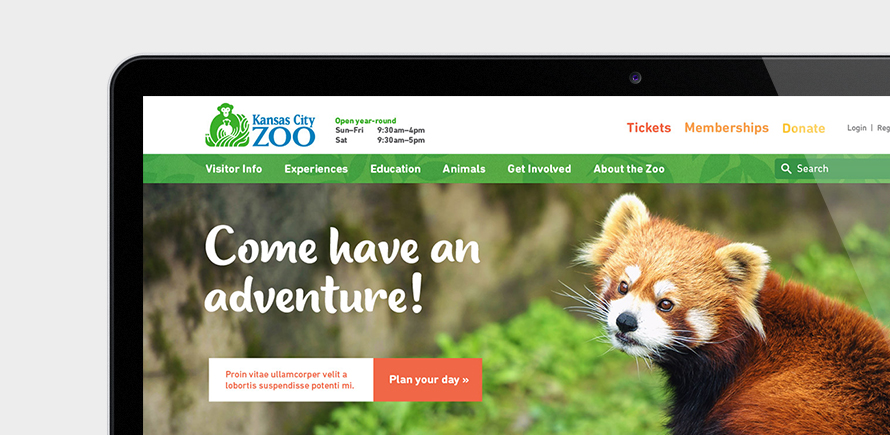 Web Design Kansas City For The Kansas City Zoo