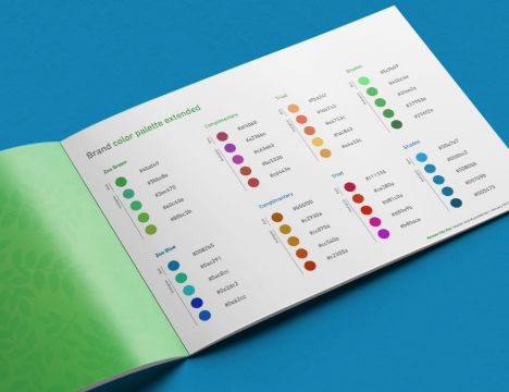 Color palettes in branding